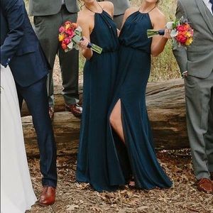 Navy blue bridesmaid dress